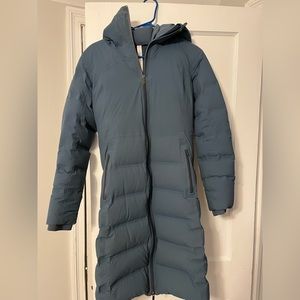 Lululemon Sleet Street Long Jacket Size 4 Code Blue
